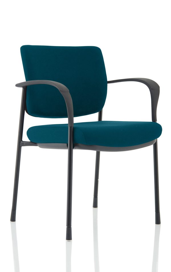 Dewdrop Deluxe Medium Back Stacking Visitor Office Chair with Arms - Image 19