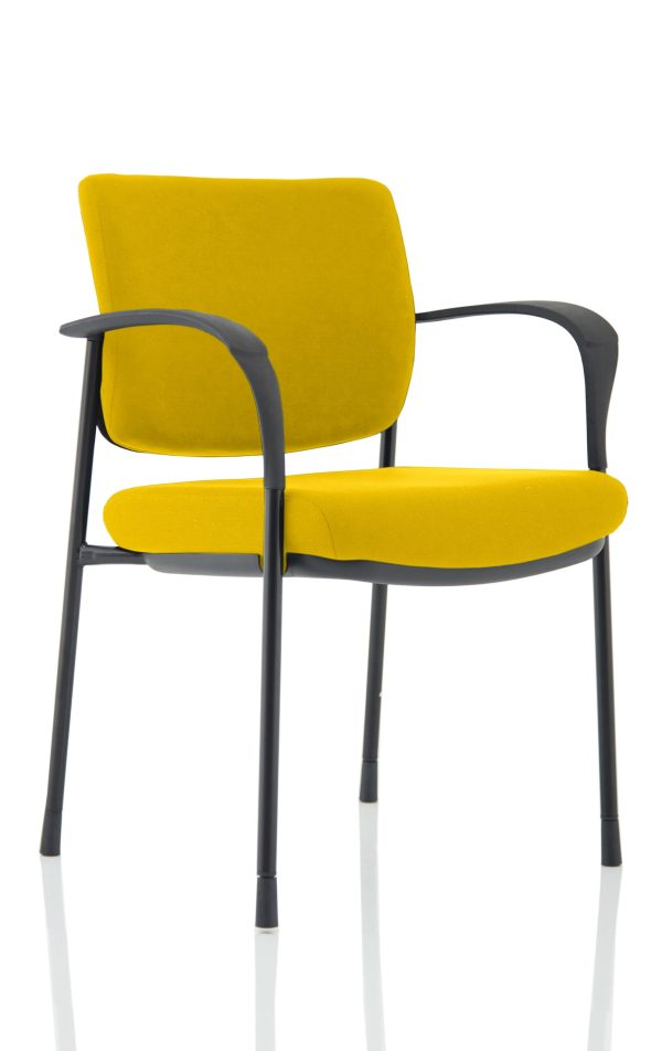 Dewdrop Deluxe Medium Back Stacking Visitor Office Chair with Arms - Image 21