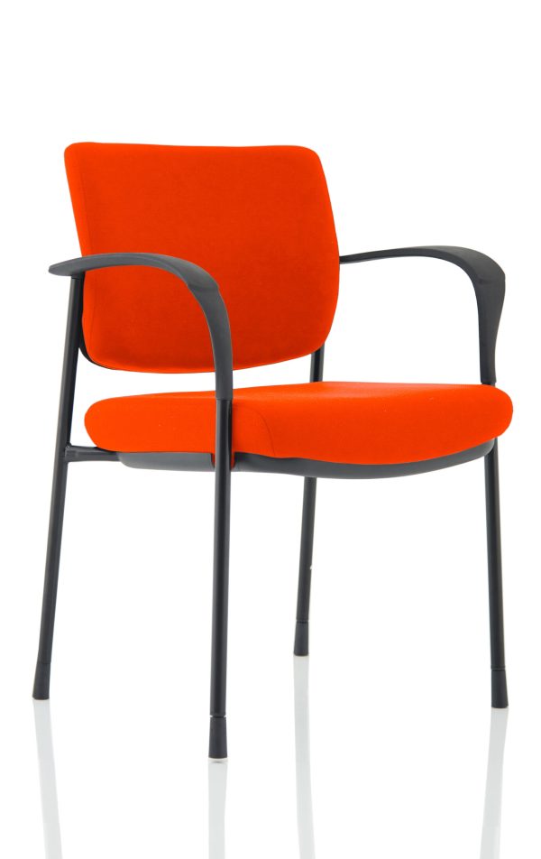Dewdrop Deluxe Medium Back Stacking Visitor Office Chair with Arms - Image 23