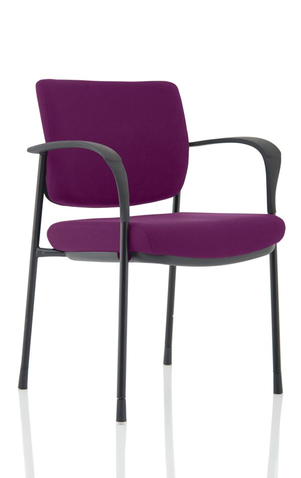 Dewdrop Deluxe Medium Back Stacking Visitor Office Chair with Arms - Image 24