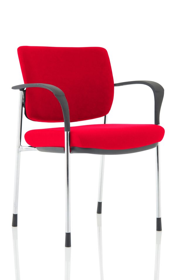Dewdrop Deluxe Medium Back Stacking Visitor Office Chair with Arms - Image 25