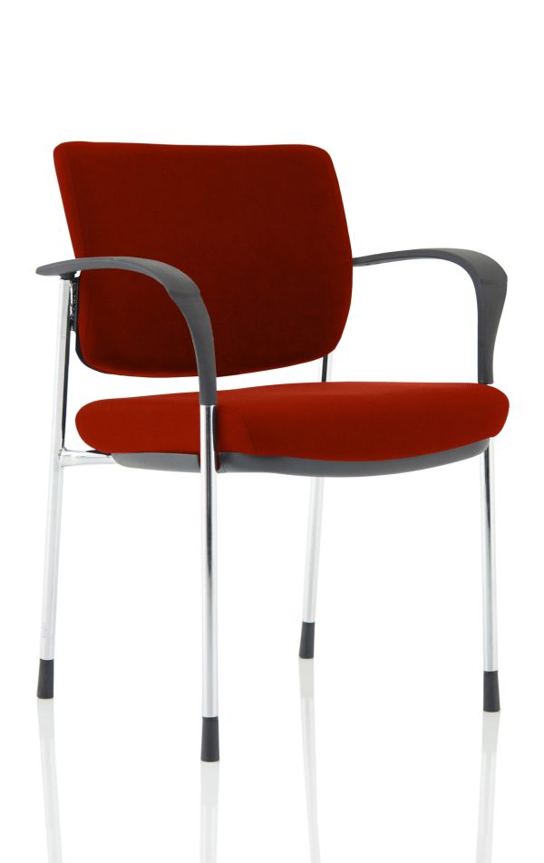 Dewdrop Deluxe Medium Back Stacking Visitor Office Chair with Arms - Image 26