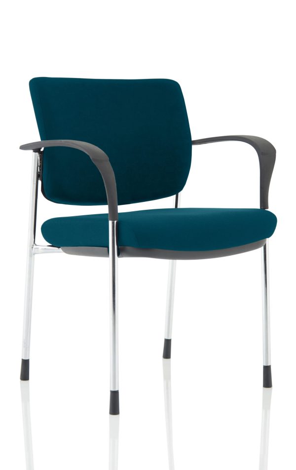 Dewdrop Deluxe Medium Back Stacking Visitor Office Chair with Arms - Image 27
