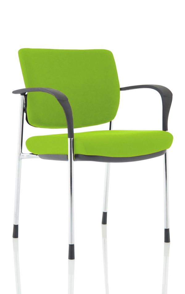 Dewdrop Deluxe Medium Back Stacking Visitor Office Chair with Arms - Image 28
