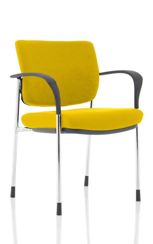 Dewdrop Deluxe Medium Back Stacking Visitor Office Chair with Arms - Image 29