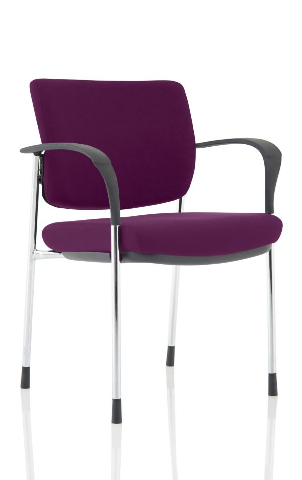 Dewdrop Deluxe Medium Back Stacking Visitor Office Chair with Arms - Image 32