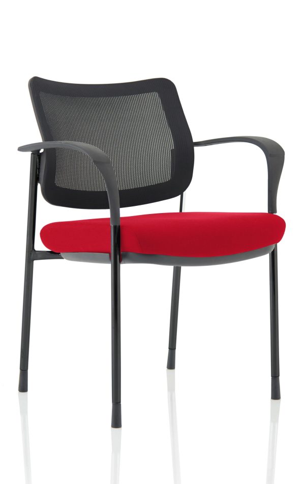 Dewdrop Deluxe Medium Back Stacking Visitor Office Chair with Arms - Image 33