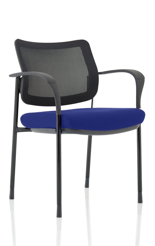 Dewdrop Deluxe Medium Back Stacking Visitor Office Chair with Arms - Image 38