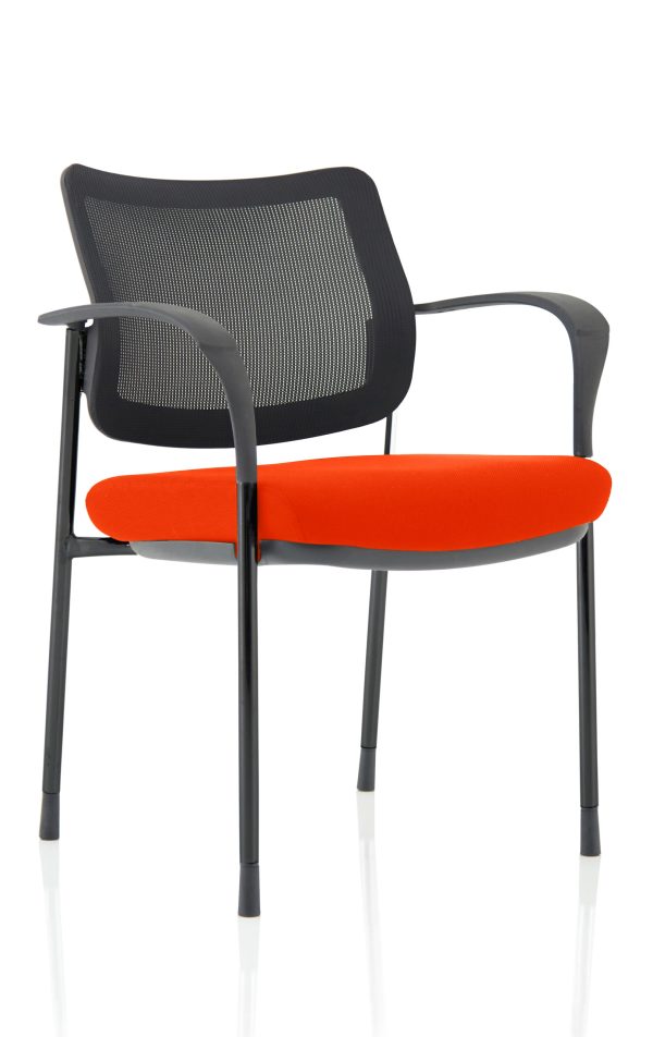 Dewdrop Deluxe Medium Back Stacking Visitor Office Chair with Arms - Image 39