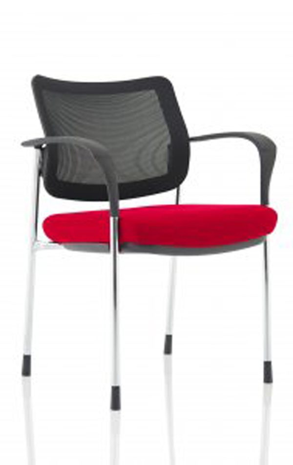 Dewdrop Deluxe Medium Back Stacking Visitor Office Chair with Arms - Image 41