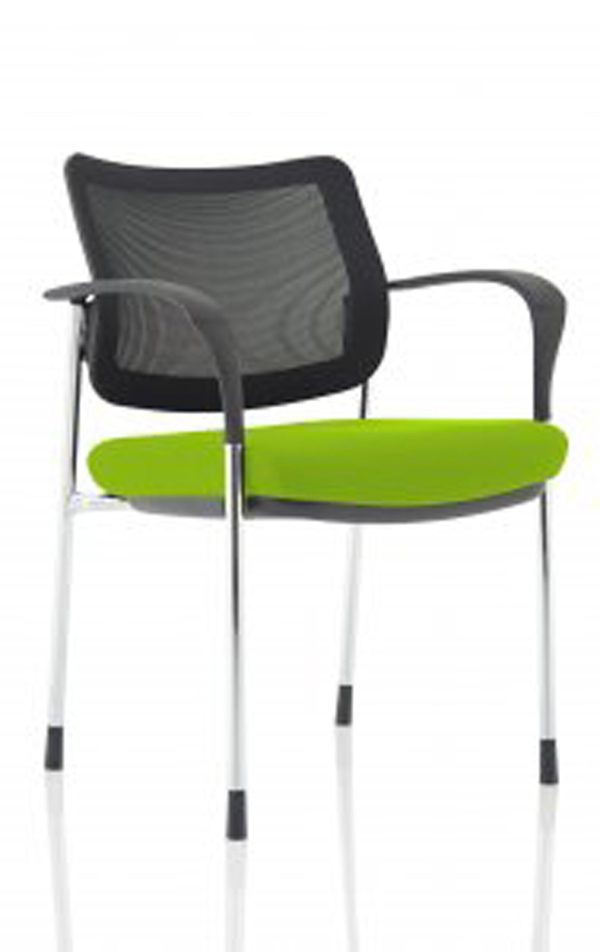 Dewdrop Deluxe Medium Back Stacking Visitor Office Chair with Arms - Image 44
