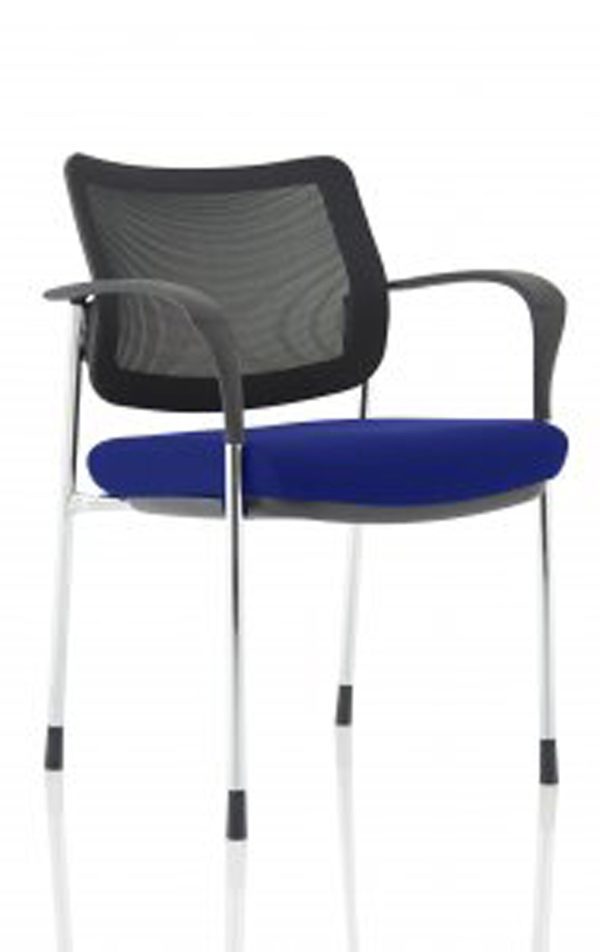 Dewdrop Deluxe Medium Back Stacking Visitor Office Chair with Arms - Image 46