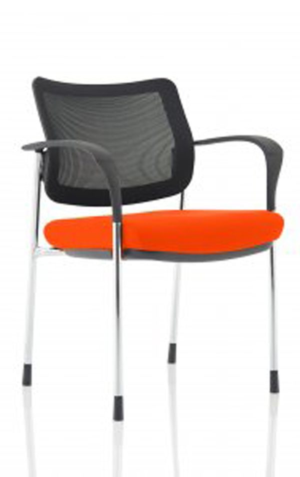 Dewdrop Deluxe Medium Back Stacking Visitor Office Chair with Arms - Image 47