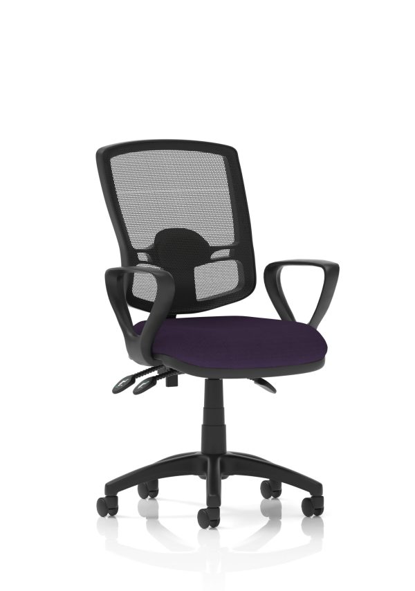 Eclipse Plus III Deluxe Medium Mesh Back Task Operator Office Chair - Image 36