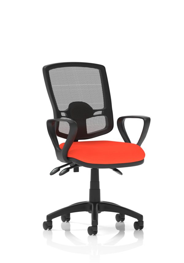 Eclipse Plus III Deluxe Medium Mesh Back Task Operator Office Chair - Image 39