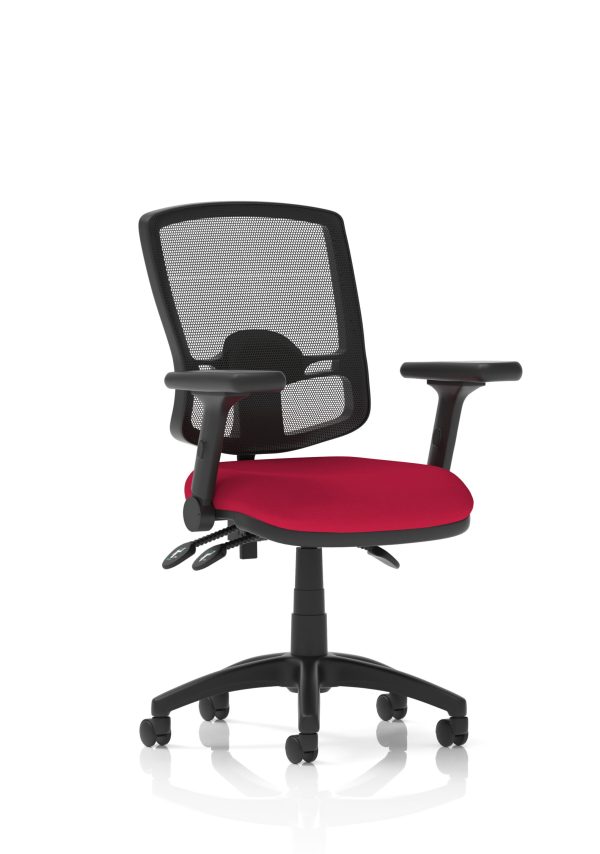 Eclipse Plus III Deluxe Medium Mesh Back Task Operator Office Chair - Image 41