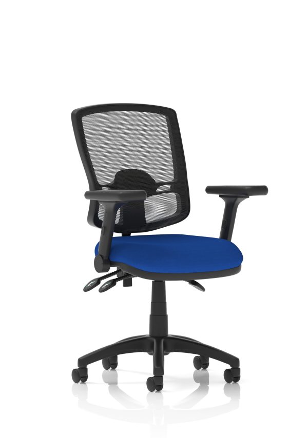 Eclipse Plus III Deluxe Medium Mesh Back Task Operator Office Chair - Image 46