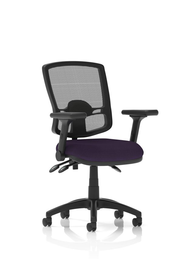 Eclipse Plus III Deluxe Medium Mesh Back Task Operator Office Chair - Image 48
