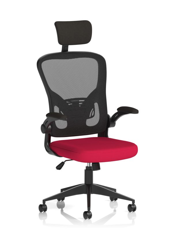 Ace Executive Mesh Chair With Folding Arms - Image 2