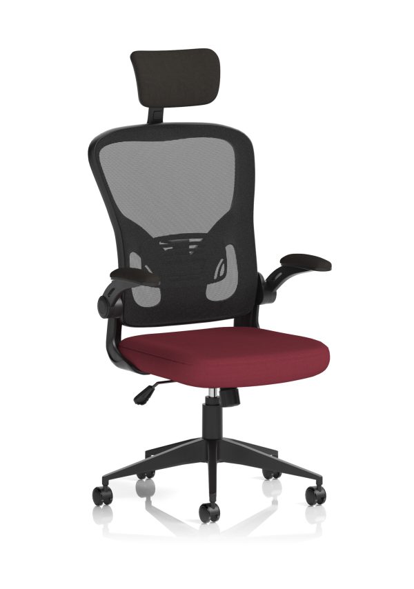 Ace Executive Mesh Chair With Folding Arms - Image 3