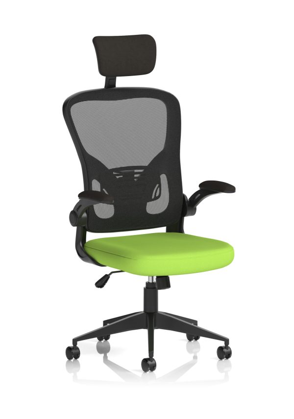Ace Executive Mesh Chair With Folding Arms - Image 5