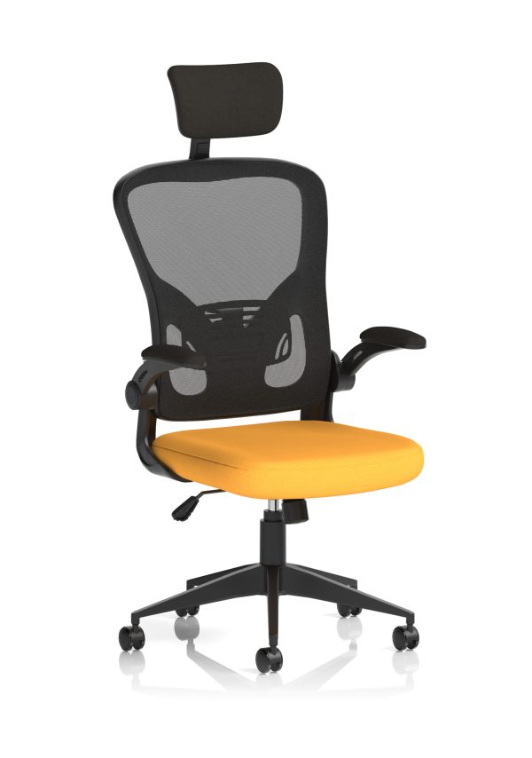 Ace Executive Mesh Chair With Folding Arms - Image 6
