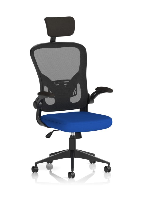 Ace Executive Mesh Chair With Folding Arms - Image 7