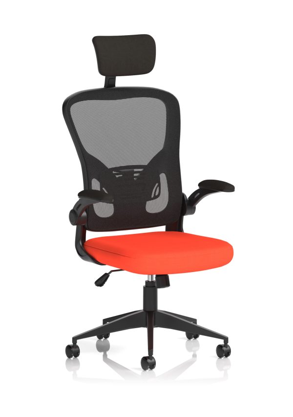 Ace Executive Mesh Chair With Folding Arms - Image 8