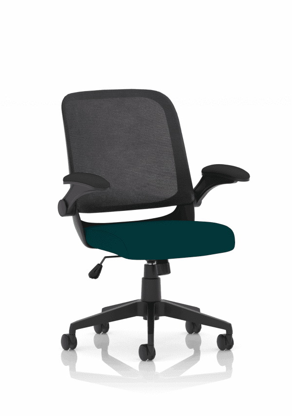 Crew Task Operator Mesh Chair With Folding Arms - Image 4