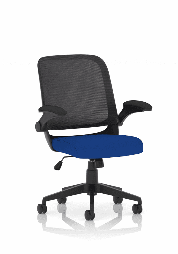 Crew Task Operator Mesh Chair With Folding Arms - Image 7