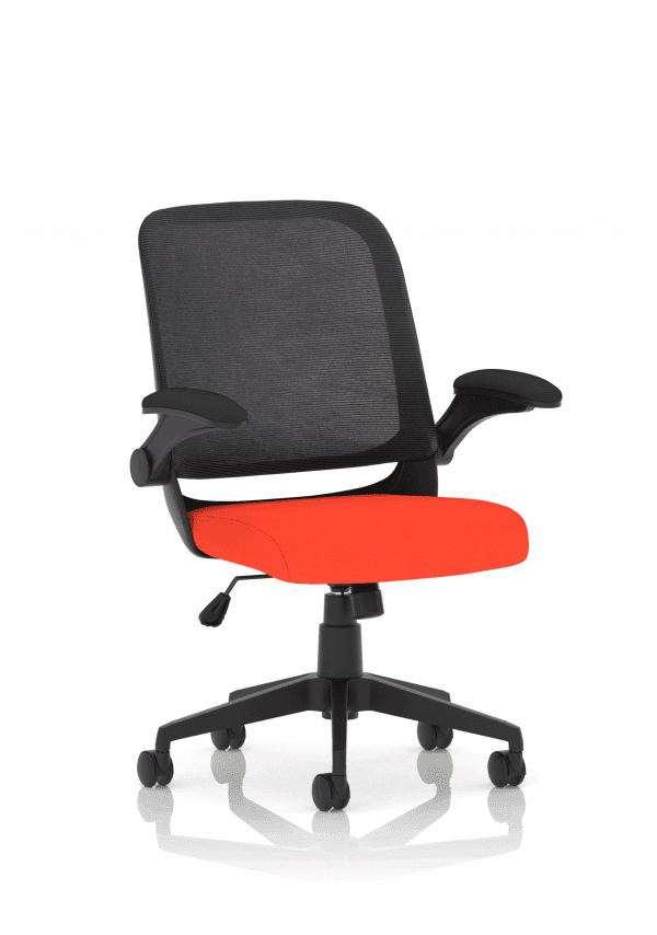 Crew Task Operator Mesh Chair With Folding Arms - Image 8