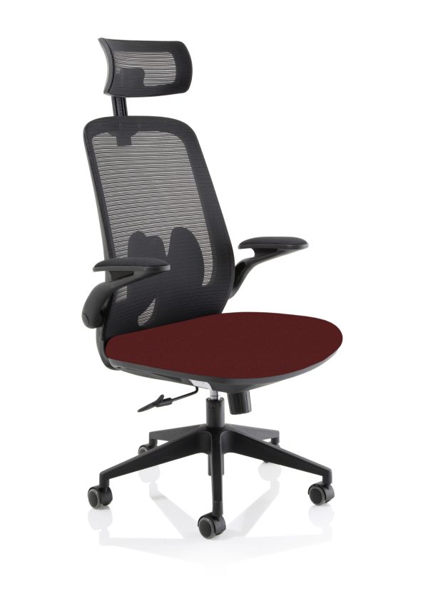 Sigma Executive Mesh Chair With Folding Arms - Image 3