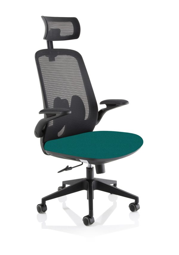 Sigma Executive Mesh Chair With Folding Arms - Image 4