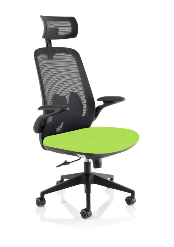 Sigma Executive Mesh Chair With Folding Arms - Image 5