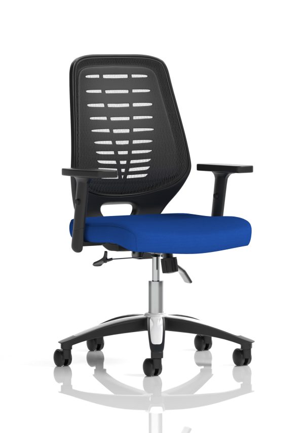 Relay Medium Mesh Back Task Operator Office Chair with Arms - Image 10
