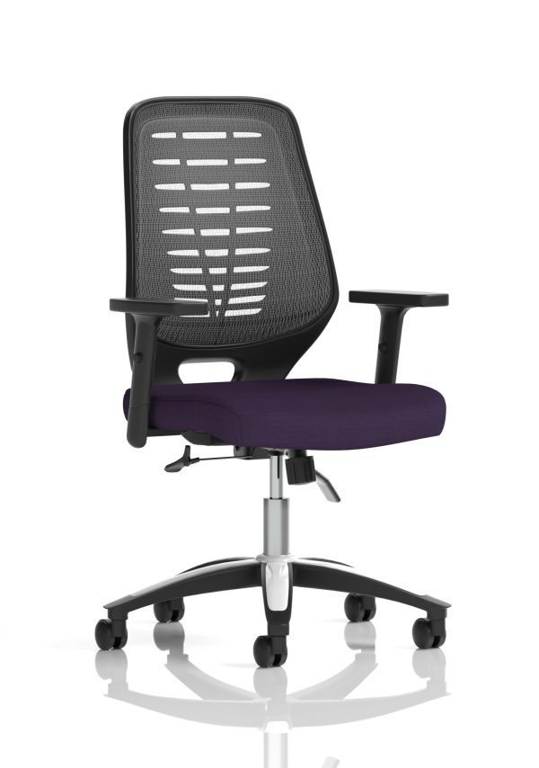 Relay Medium Mesh Back Task Operator Office Chair with Arms - Image 40