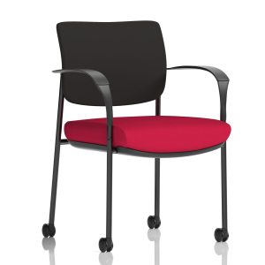 Dewdrop Deluxe Medium Back Visitor Office Chair with Arms with Castors