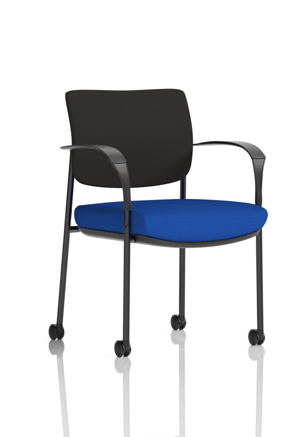 Dewdrop Deluxe Medium Back Visitor Office Chair with Arms with Castors - Image 6