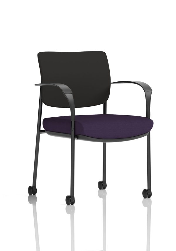 Dewdrop Deluxe Medium Back Visitor Office Chair with Arms with Castors - Image 8