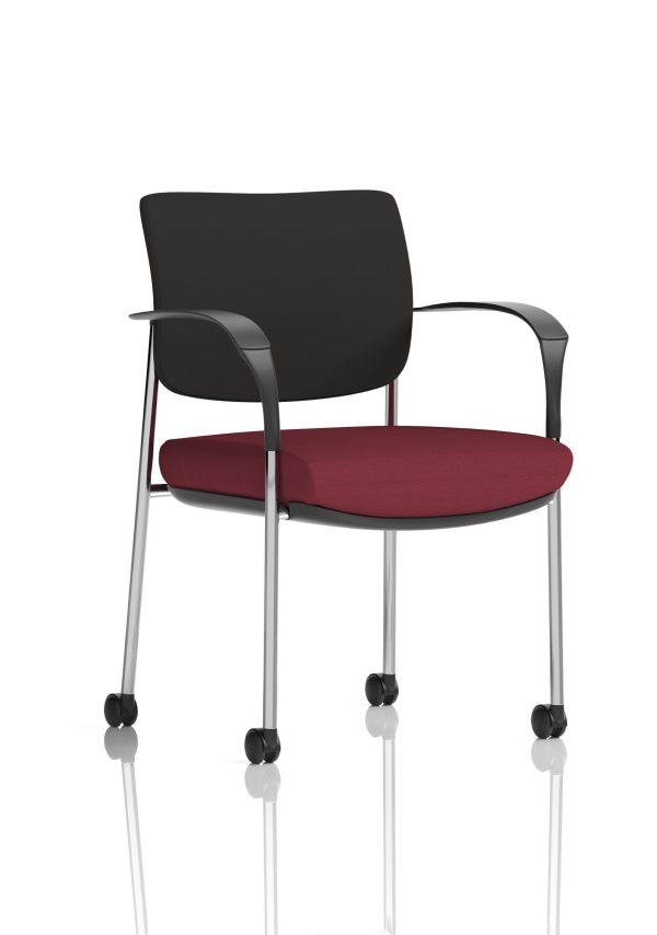 Dewdrop Deluxe Medium Back Visitor Office Chair with Arms with Castors - Image 10