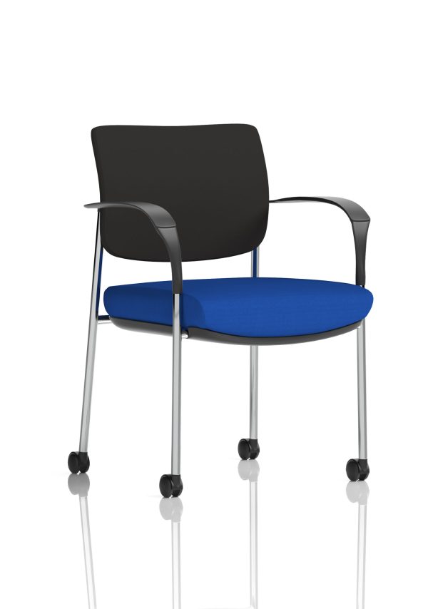 Dewdrop Deluxe Medium Back Visitor Office Chair with Arms with Castors - Image 14