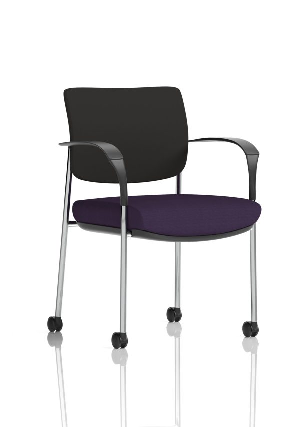 Dewdrop Deluxe Medium Back Visitor Office Chair with Arms with Castors - Image 16