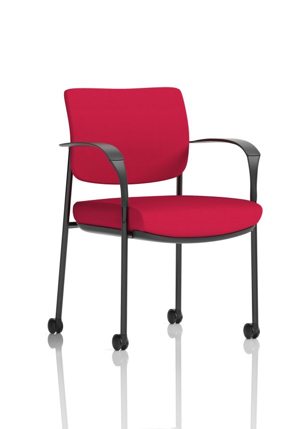 Dewdrop Deluxe Medium Back Visitor Office Chair with Arms with Castors - Image 17