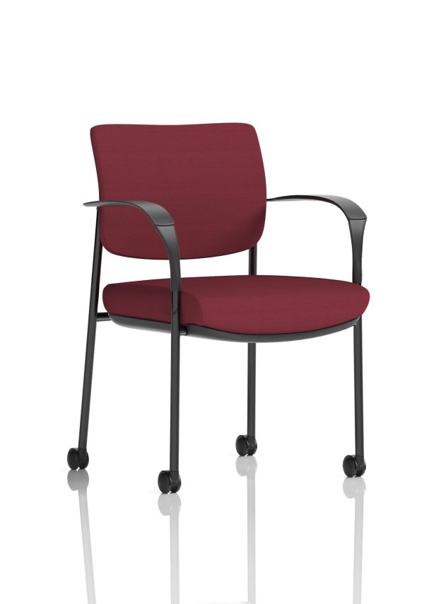 Dewdrop Deluxe Medium Back Visitor Office Chair with Arms with Castors - Image 18