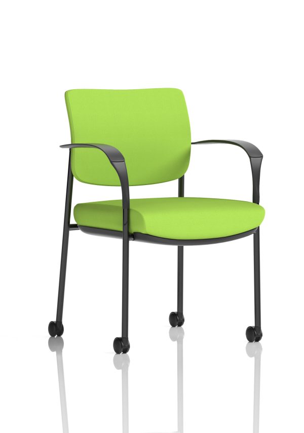 Dewdrop Deluxe Medium Back Visitor Office Chair with Arms with Castors - Image 20