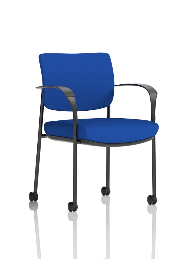 Dewdrop Deluxe Medium Back Visitor Office Chair with Arms with Castors - Image 22