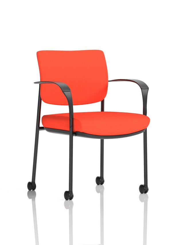 Dewdrop Deluxe Medium Back Visitor Office Chair with Arms with Castors - Image 23