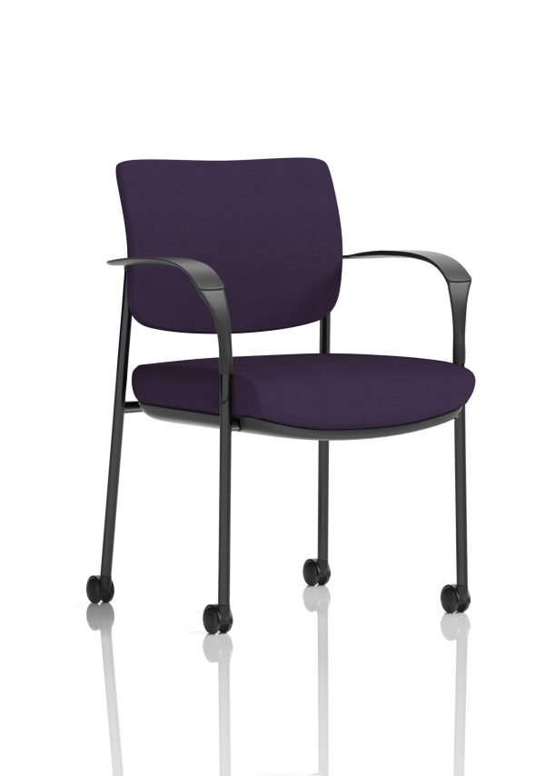 Dewdrop Deluxe Medium Back Visitor Office Chair with Arms with Castors - Image 24