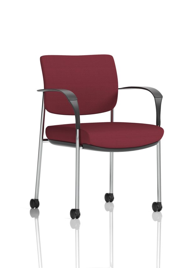 Dewdrop Deluxe Medium Back Visitor Office Chair with Arms with Castors - Image 26