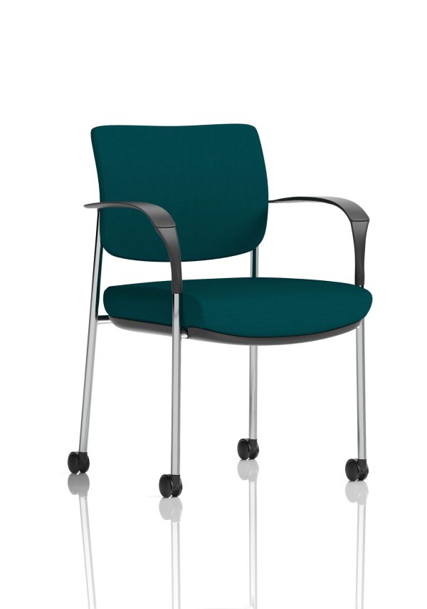Dewdrop Deluxe Medium Back Visitor Office Chair with Arms with Castors - Image 27